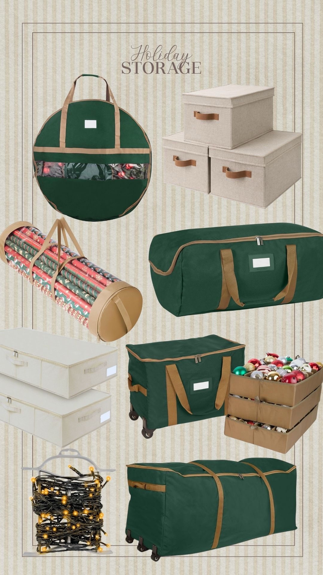 Amazon holiday storage for ornaments, christmas tree, wrapping paper, lights, wreaths

christmas storage, attic, storage, spring cleaning  



#LTKHoliday