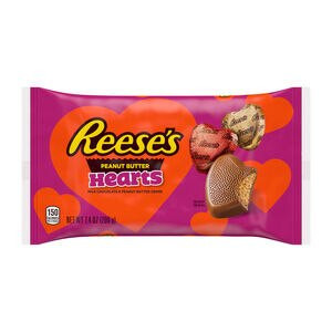 REESE'S Milk Chocolate and Peanut Butter Creme Hearts, Valentine's Day Candy, 7.4 oz, Bag | CVS