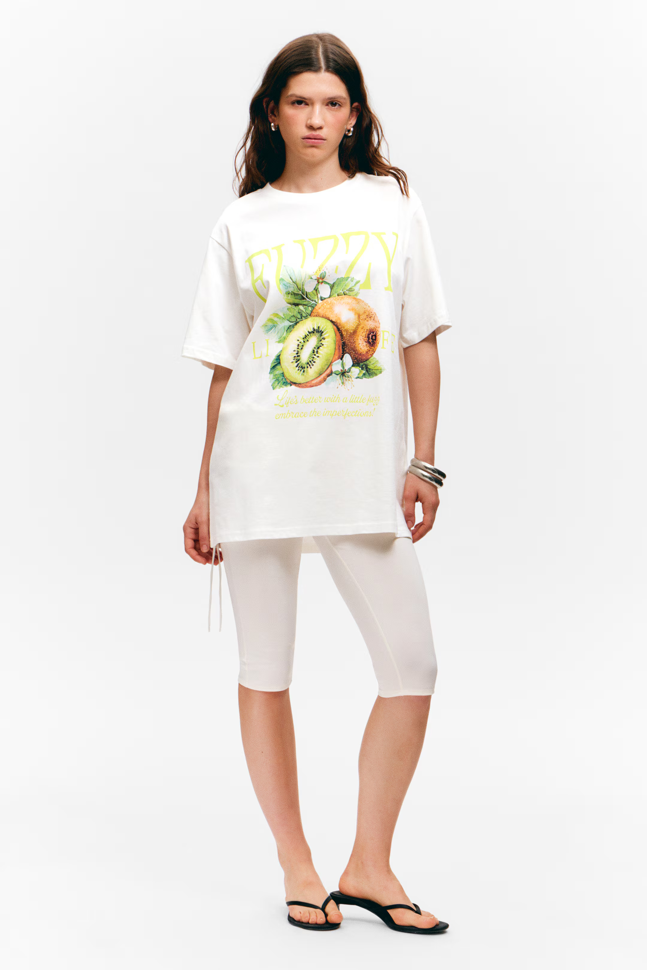 Graphic Oversized Cotton T-shirt | H&M (UK, MY, IN, SG, PH, TW, HK)