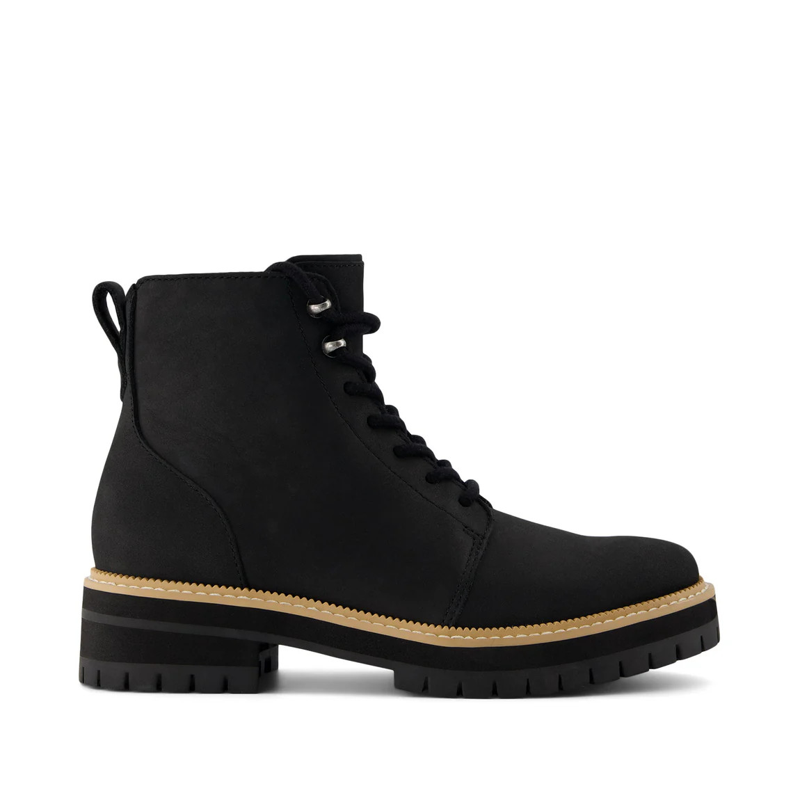 Wylder Black Water Resistant Leather Boot | Toms EMEA
