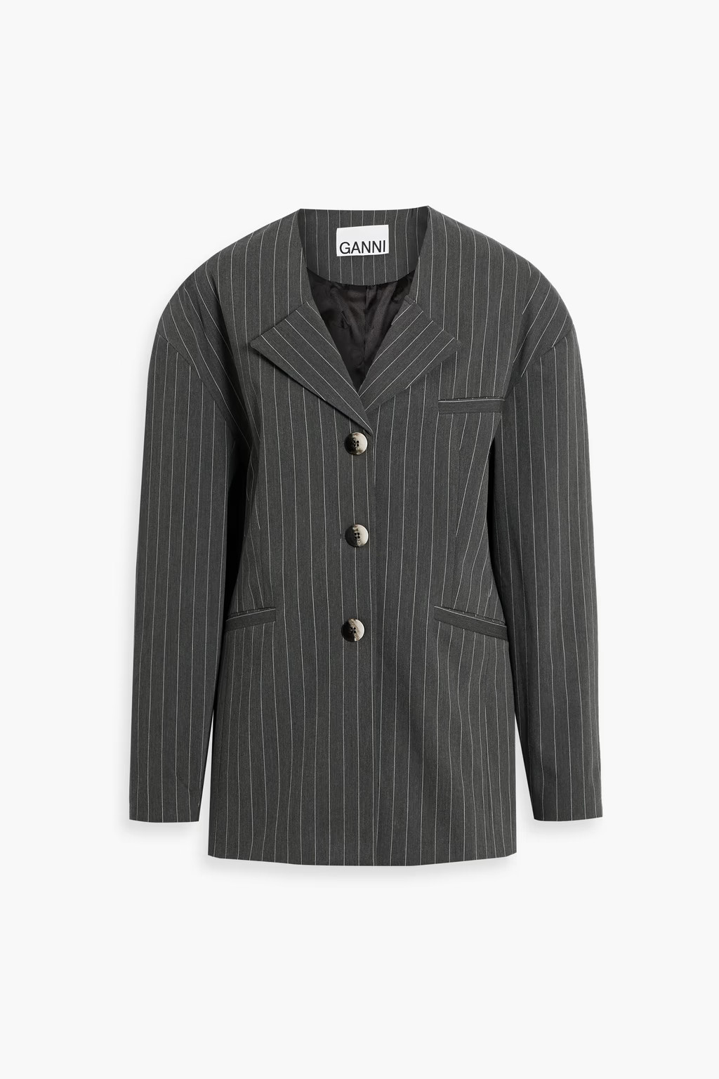 Oversized pinstriped twill blazer | The Outnet (US and CA)