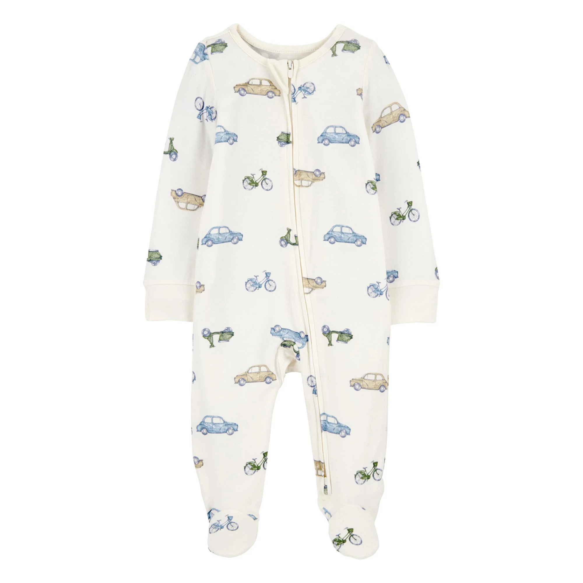 Baby Boy Carter's Car Print Zip-Up PurelySoft Sleep & Play | Kohl's