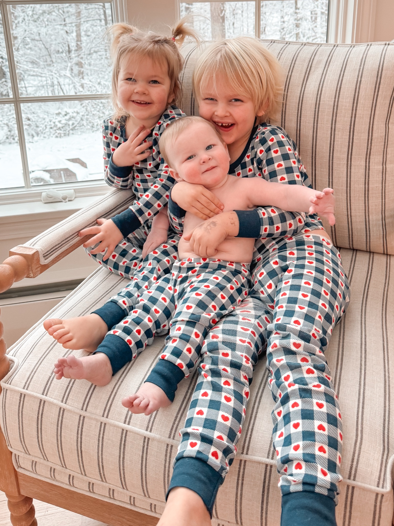 Affordable Valentine’s Day matching Jammies 🩵🩷🩵

#LTKFindsUnder50 #LTKBaby #LTKKids