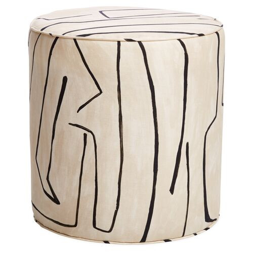 Harper Round Ottoman, Griffito | One Kings Lane