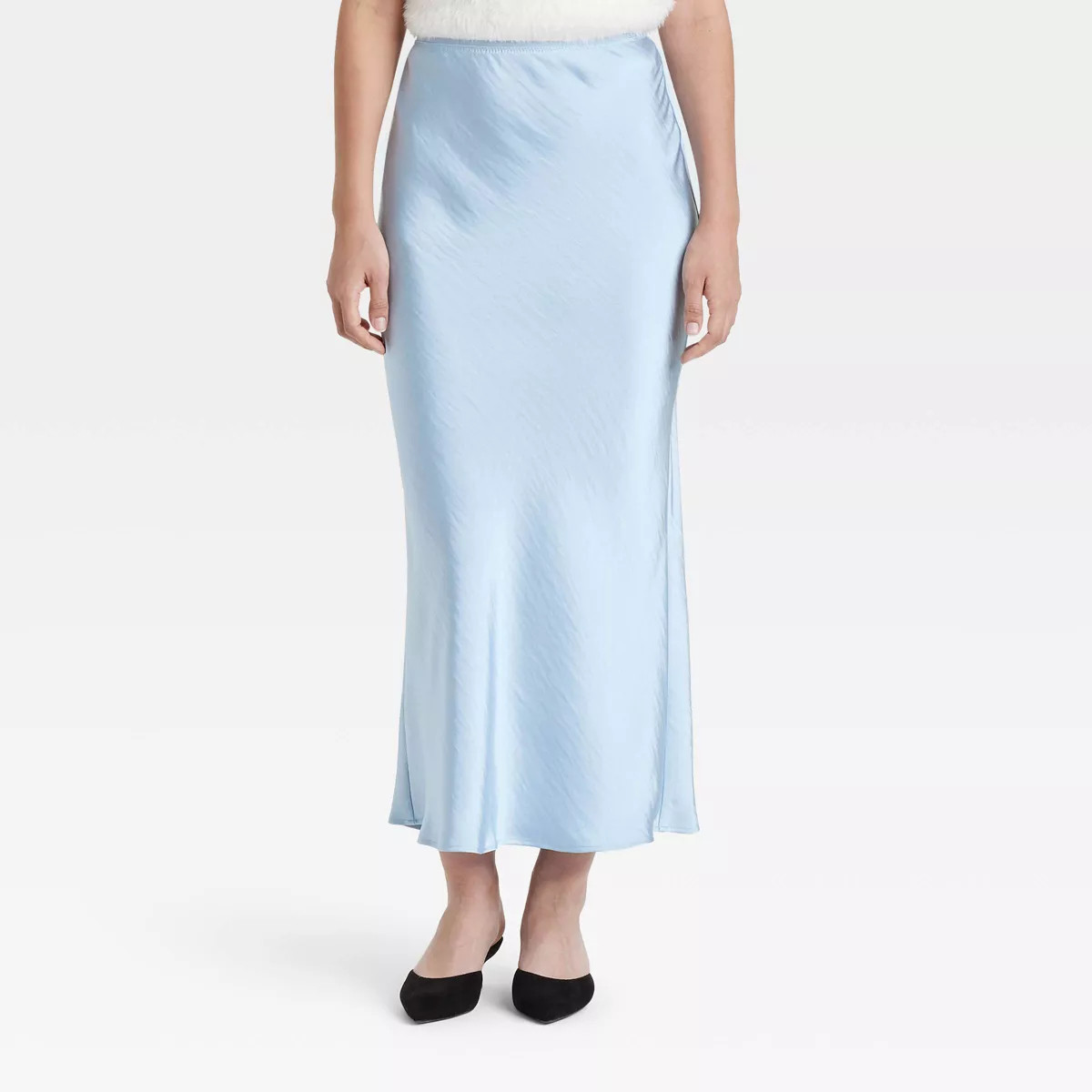 Women's Maxi Slip Skirt - A New Day™ Blue L | Target