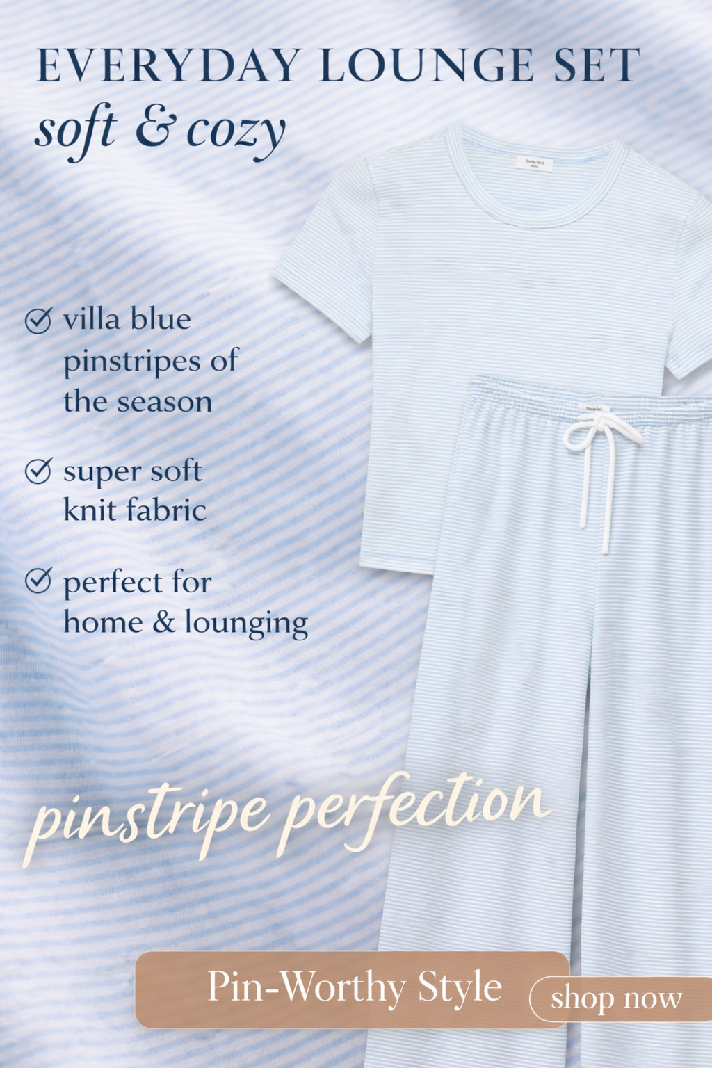 Comfy & Chic Lounge Set Outfit 🤍 Villa Blue Everyday Style


The ultimate comfy lounge set for everyday wear 🤍 This villa blue pinstripe outfit is soft, breathable, and perfect for a casual chic look. Featuring a relaxed tee and wide-leg drawstring pants, it’s the perfect outfit for lounging at home, running errands, or travel days.

If you love elevated basics and effortless style, this set is a must-have.

#loungewear #comfyoutfits #casualstyle #everydayoutfit #minimalstyle #pinstripe #springoutfits #travelstyle #cozystyle #effortlessfashion #momoutfit #neutralaesthetic 

 