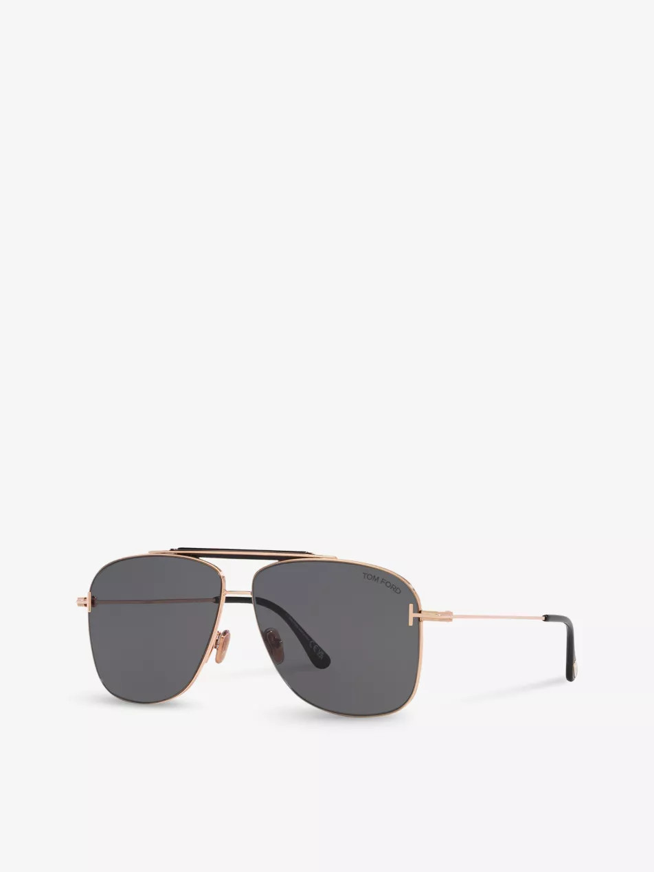 TR001628 Jaden aviator-frame metal sunglasses | Selfridges