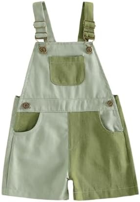 Fernvia Toddler Kids Baby Girl Boy Contrast Color Overalls Shorts Clothes 2T 3T 4T Adjustble Shou... | Amazon (US)