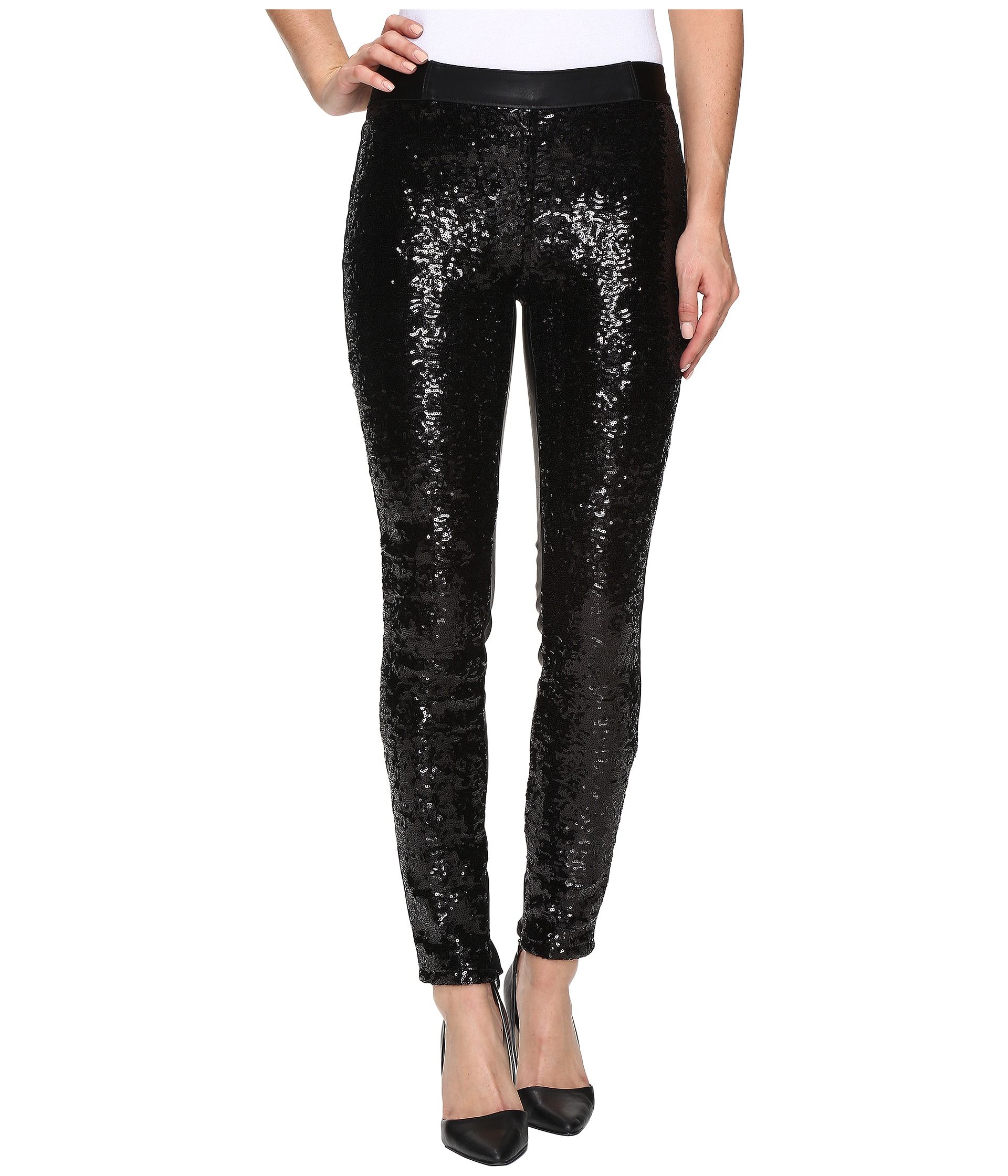 Blank NYC Sequin Pull-On Skinny in Shape Shifter | Zappos