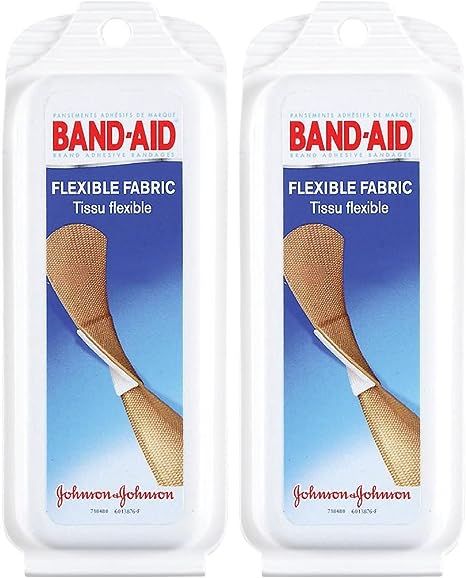 Band-Aid Flexible Fabric Adhesive Bandages, Travel Pack, 2 pk | Amazon (US)