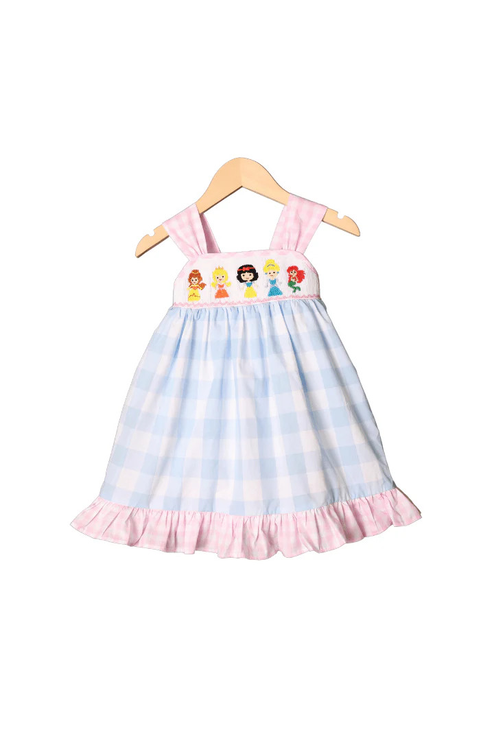 Smocked Princess Bow Dress | The Smocked Flamingo