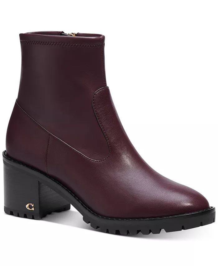 COACH Joy Lug-Sole Booties & Reviews - Booties - Shoes - Macy's | Macys (US)