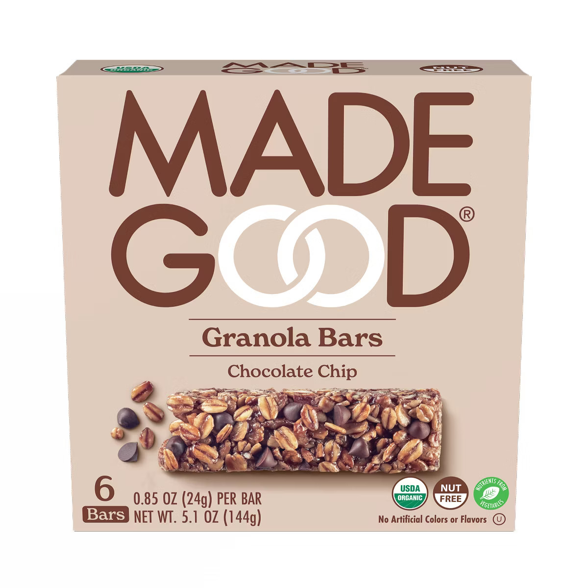 MadeGood Chocolate Chip Granola Bars - 6ct | Target