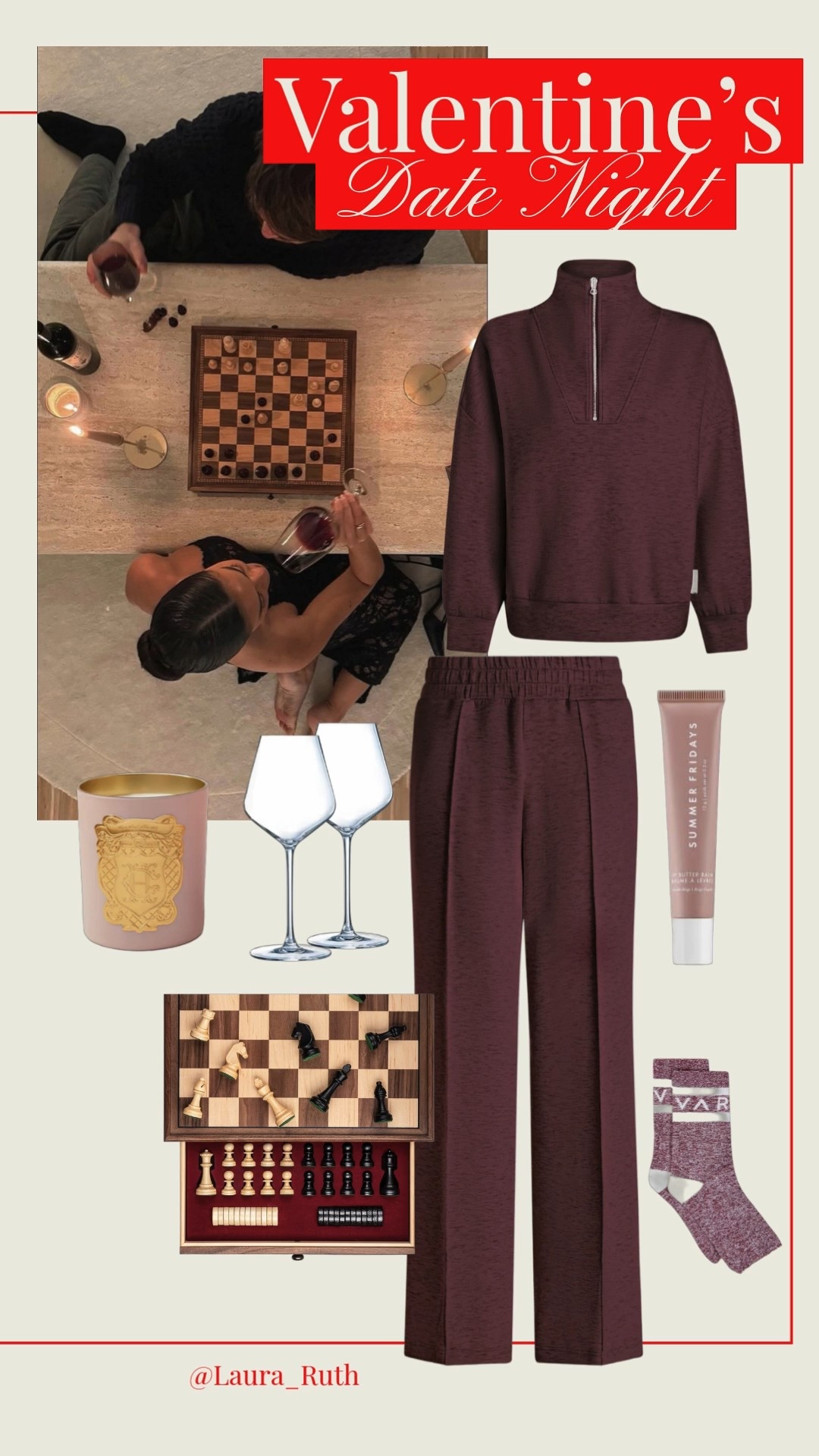A cosy Valentine’s night-in look made for a glass of red wine in hand, playing chess, with soft jazz in the background.

#LTKuk #LTKdatenight #LTKluxury
