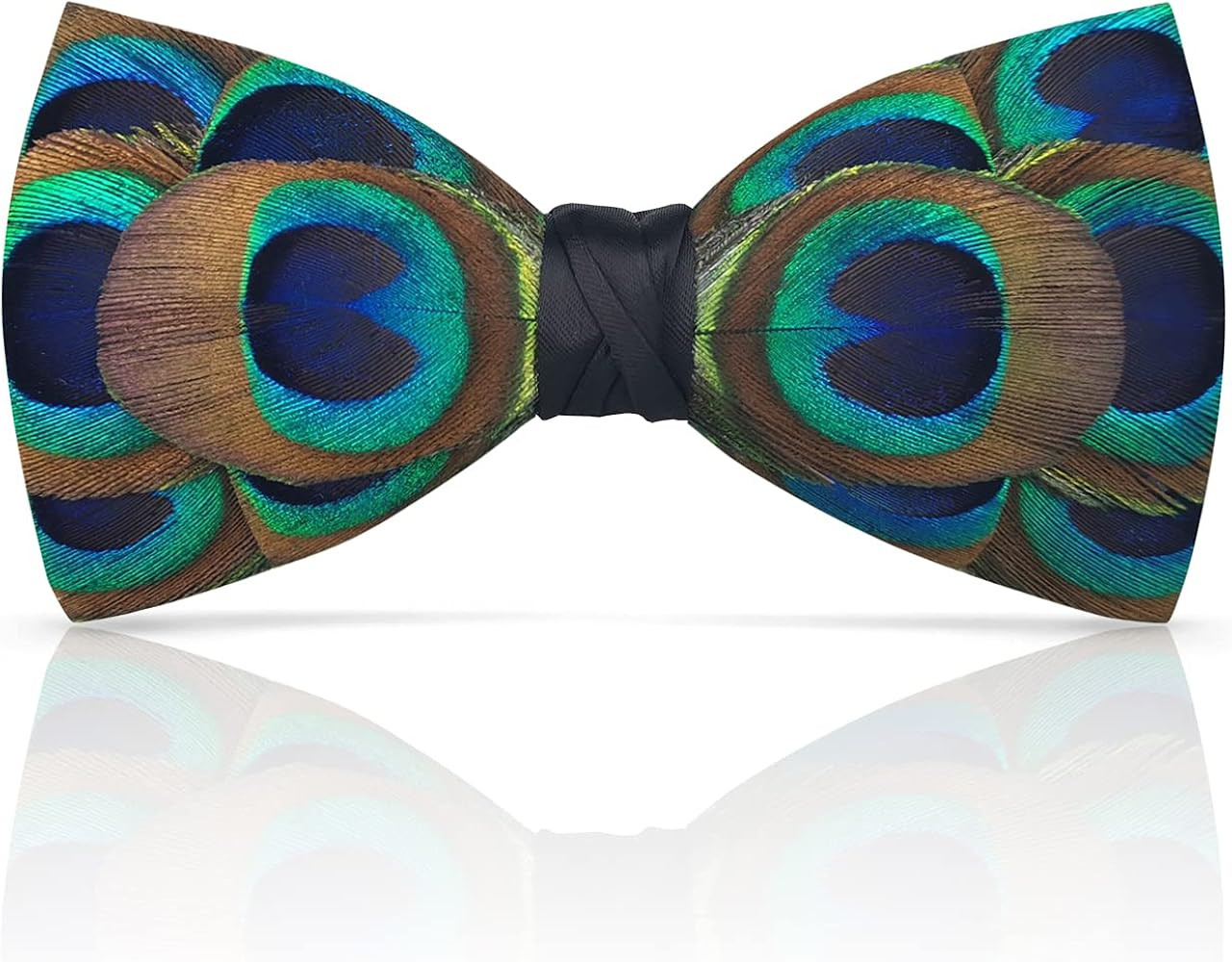 Lanzonia Feather Bow Tie for Men's Handmade Bowtie | Amazon (US)