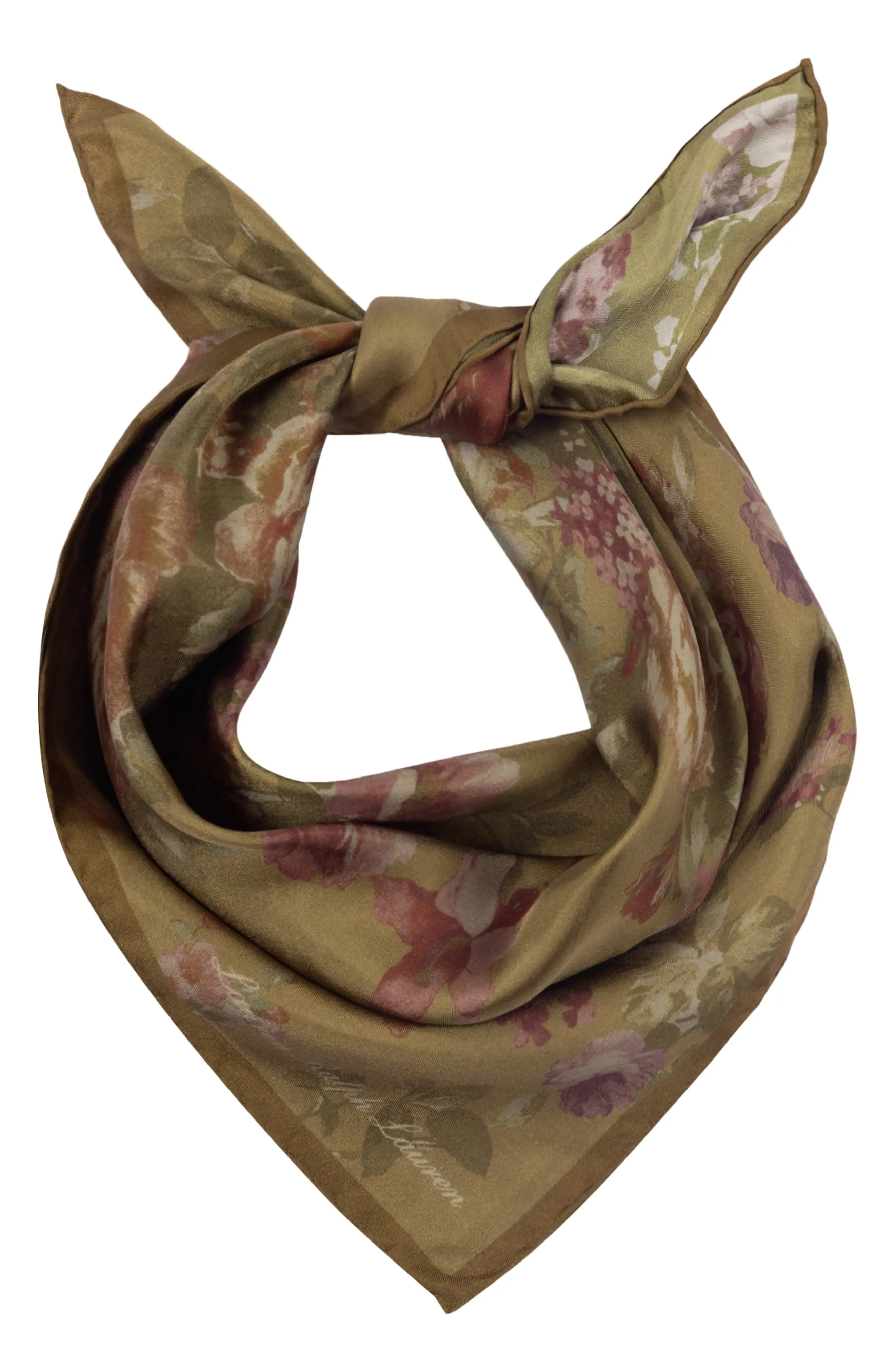 Lauren Ralph Lauren Floral Silk Square Scarf (Women) | Nordstrom | Nordstrom
