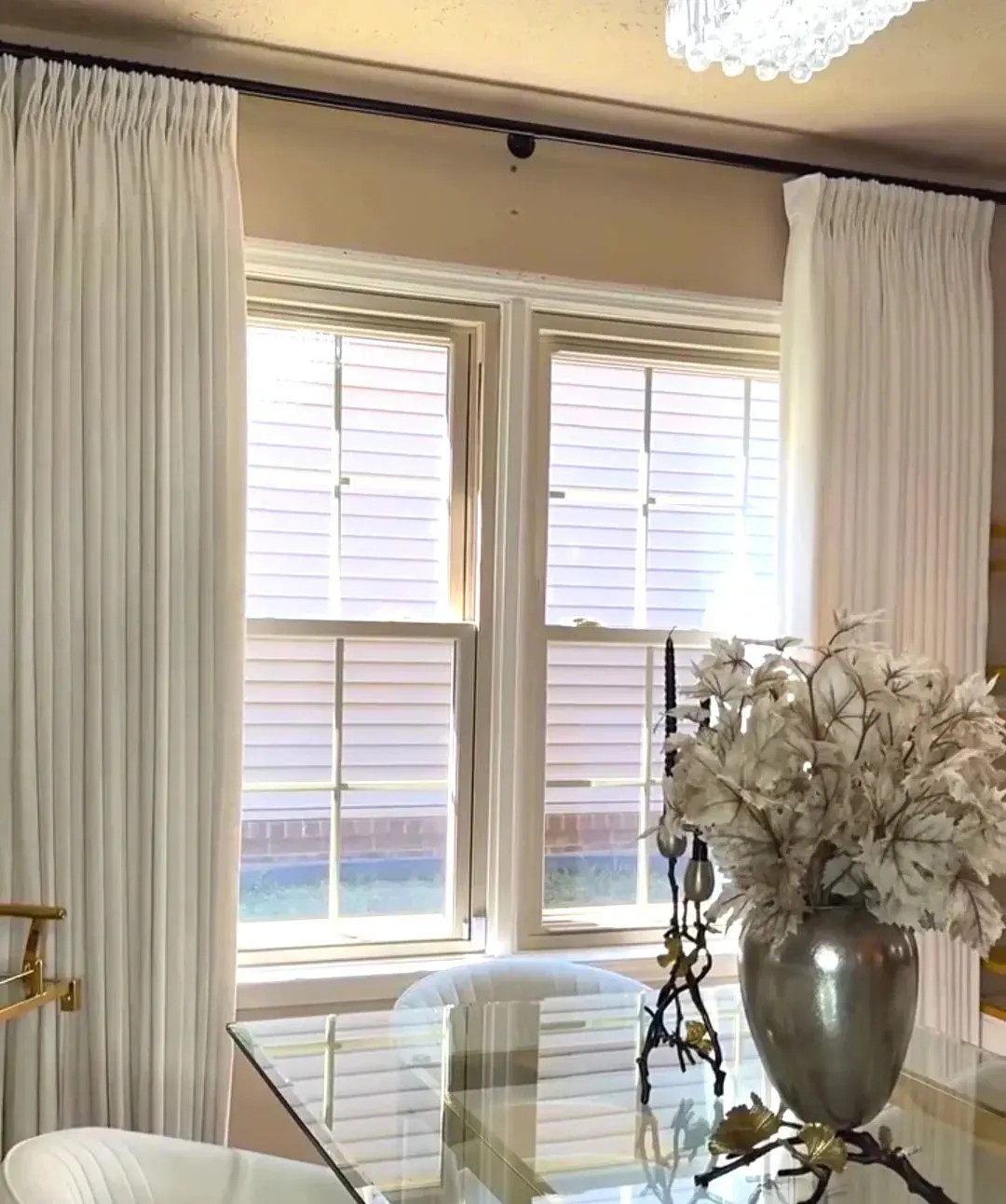 Florence Linen Pinch Pleat Curtains for Living Room | LuxDrape