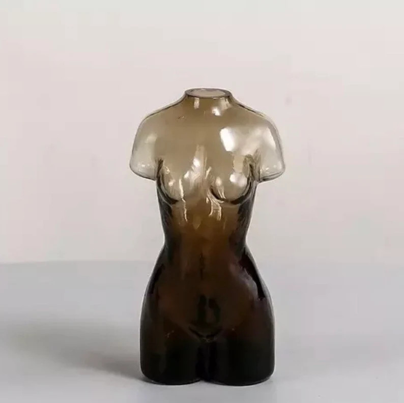 Brown Glass Female Nude Body Vase 15cm | Etsy | Etsy (US)