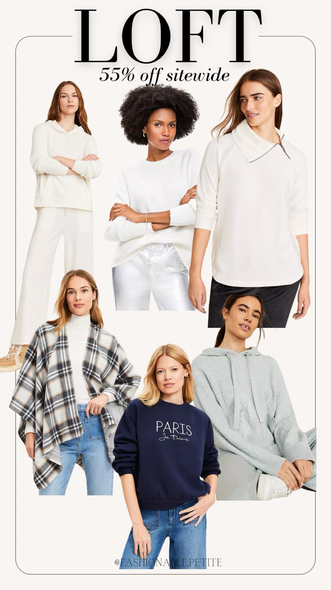 Cozy winter outfits from LOFT! I love some of these loungewear sets in both the sage color and the white. 

Cozy outfit, winter outfit, loft, Lou & grey, loungewear, winter sweater. Quarter zip sweater, sweatshirt, poncho, winter fashion 

#LTKSaleAlert #LTKFindsUnder100