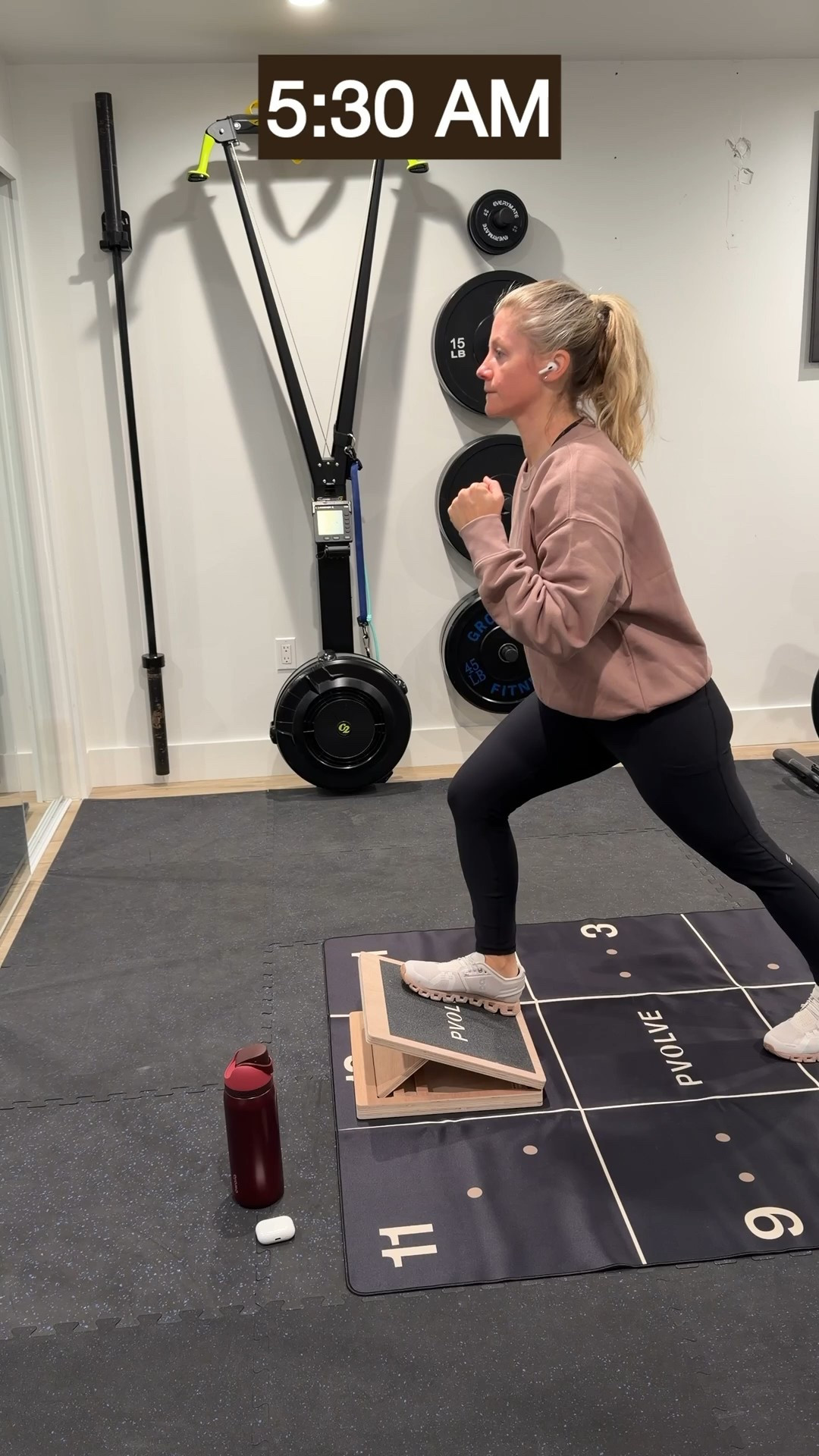 5:30 AM movement hits different.
Before emails, before noise, before excuses.

Judge if you want, but choosing to wake up early and move my body first thing has completely shifted my overall wellness, mood, and mindset. I stopped overthinking it and just started doing it. That’s when everything changed.

Sipping from my Owala, AirPods in, PVolve flow, and reminding myself that consistency always beats motivation. You can do this too. Start messy. Start tired. Just start and keep showing up.

#LTKselfcare #LTKdayinmylife #LTKfitnessgoals