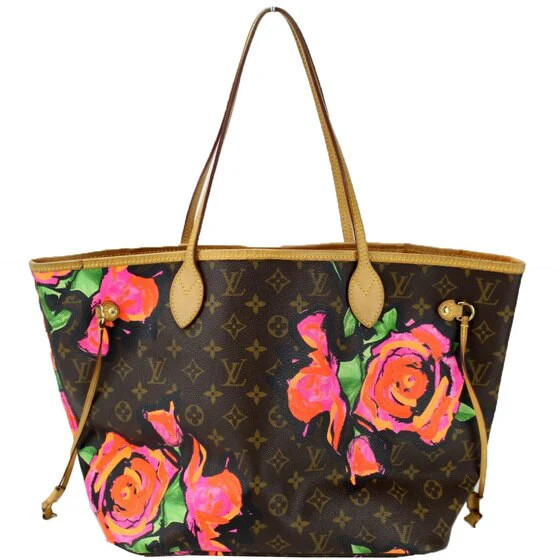 Neverfull MM Monogram Roses | Keeks Designer Handbags