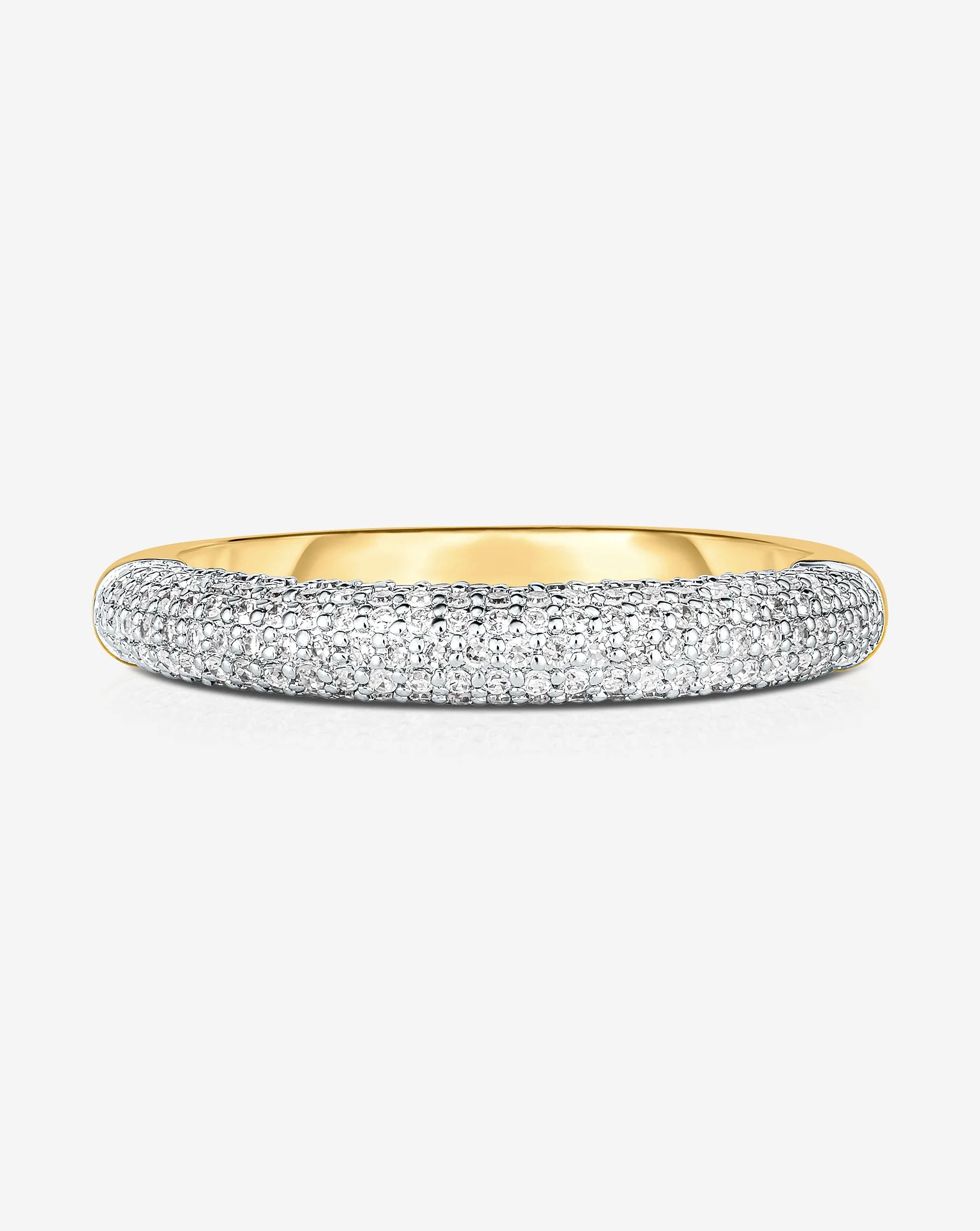 Petite Pavé Diamond Cloud Ring | Ring Concierge