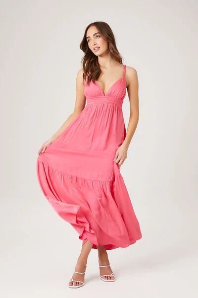 Tiered Cutout Sweetheart Maxi Dress | Forever 21
