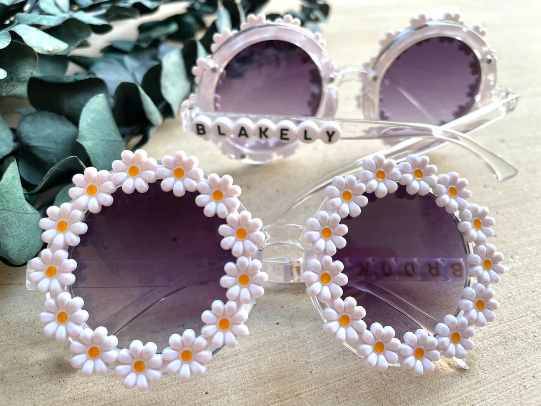 Personalized Kids Sunglasses Kids Easter Gift Flower Girl - Etsy | Etsy (US)