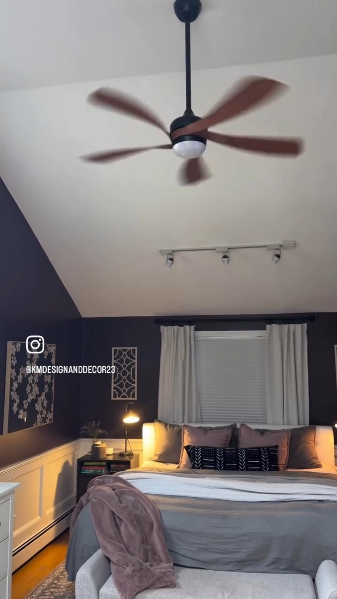 KT unboxed, put together and installed this fan completely by herself! It was really easy to put together and the instructions were great.  She loves having a remote control (they can change fan settings from bed). They also like the multiple light color function (warm to cool) with dimability.  And of course having the fan be able to go both direction and having multiple speeds is great.  Looks great in their bedroom and really completes the space.  Their old fan came with the house and this one is a fantastic upgrade! 

A great feature of this fan is it has reversible fan blades. In winter you can also use it with your heating system to circulate warm air evenly in your space.  A great year-round essential!
Fan link: https://bit.ly/3Q97ByU
#ceilingfan #primarybedroom #cozyvibes #fanfavorite #bedroomfan 


#LTKMens #LTKHome #LTKdayinmylife