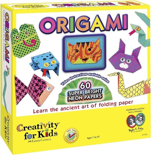 Creativity for Kids Origami - Origami for Beginners, 60 Bright Origami Papers | Amazon (US)