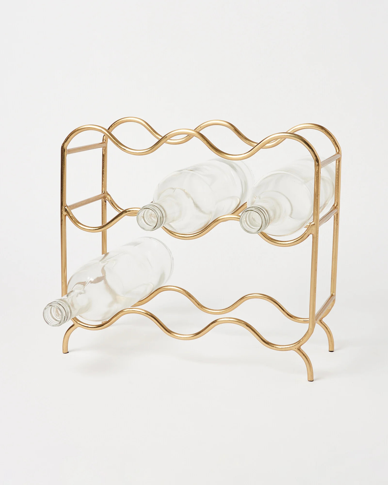 Gold Metal Freestanding Wine Rack | Oliver Bonas | Oliver Bonas (Global)