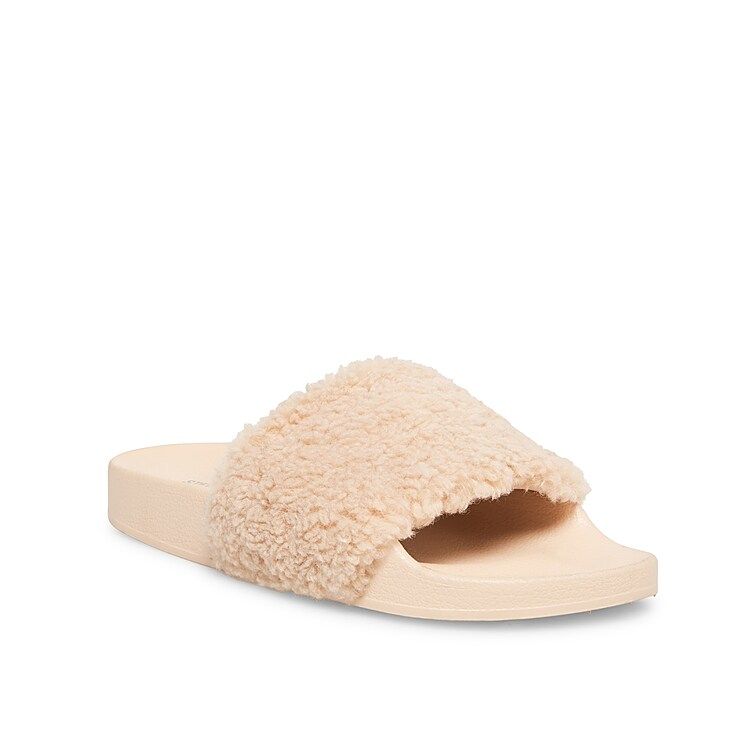 Steve Madden Shear Slide Sandal - Women's - Nude - Flat Footbed Slide | DSW