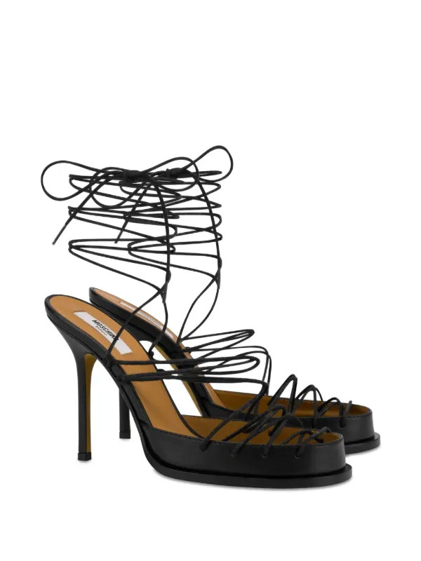 laced high calf sandals | Farfetch Global