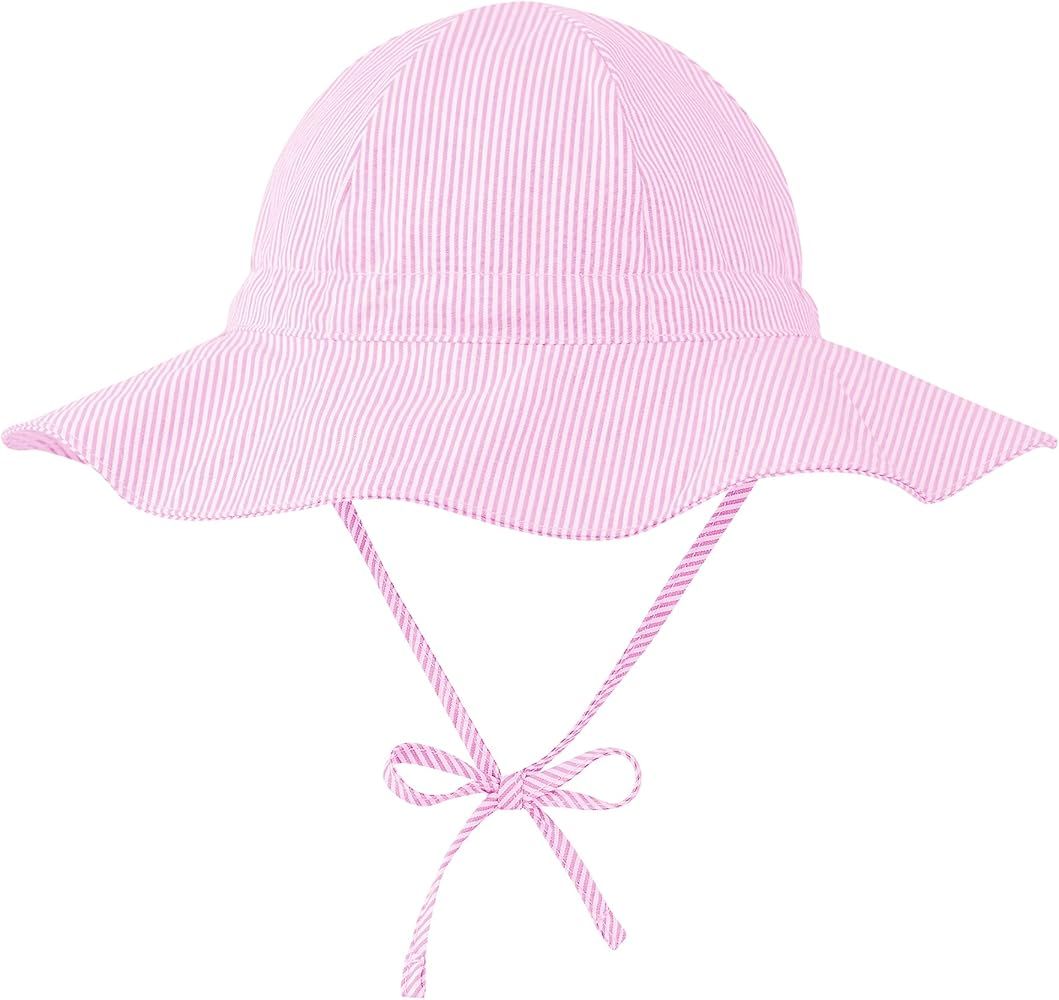 Zando Baby Girl Sun Hat Baby Boy Beach Hat UPF 50+ Toddler Caps for Boys Girls Infant Wide Brim Hats | Amazon (US)