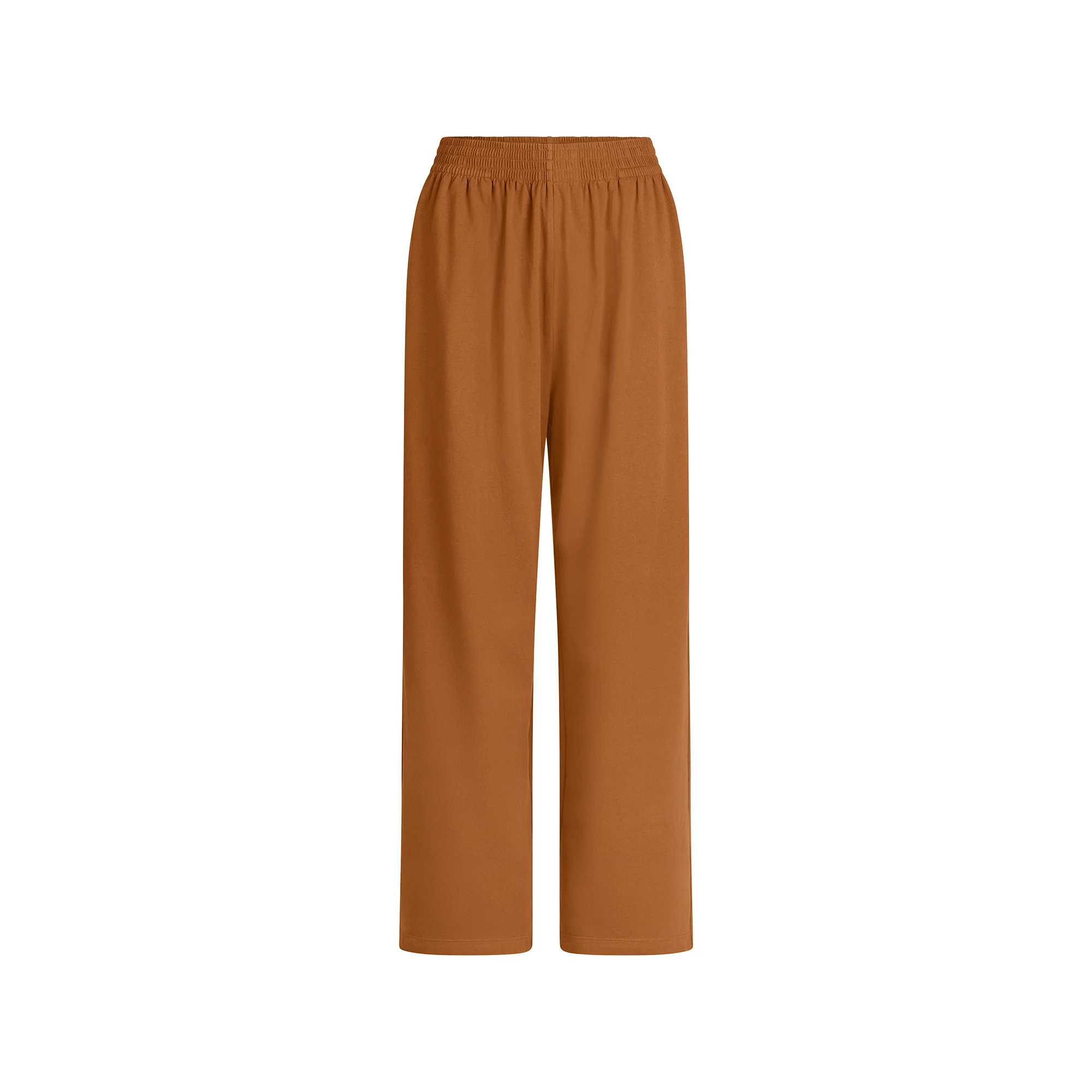COTTON JERSEY WIDE LEG PANT | CHAI | SKIMS (US)