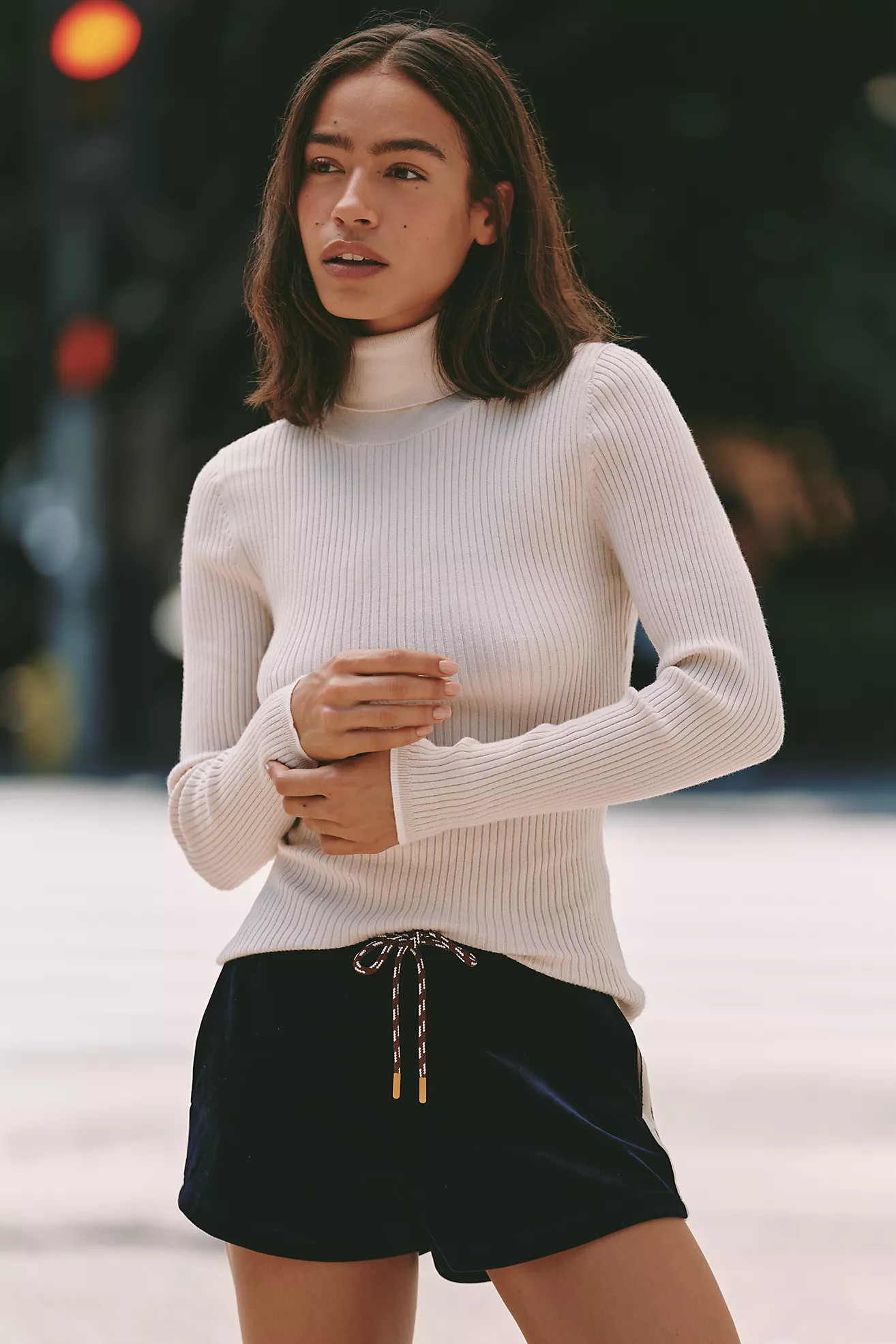 Varley Ravena Roll-Neck Fitted Top | Anthropologie (US)