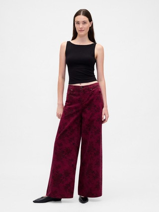 Mid Rise Floral Baggy Jeans | Gap (CA)
