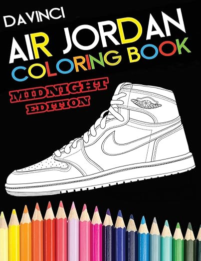 Air Jordan Coloring Book Midnight Edition      Paperback – May 14, 2017 | Amazon (US)