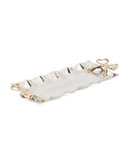 19x7.5 Rectangular Bow Serving Tray | TJ Maxx