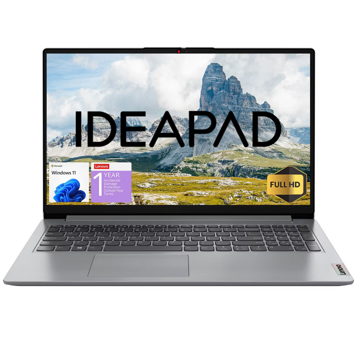Lenovo IdeaPad 1 15IJL7 Laptop, 15.6" FHD, Pentium Silver N6000, 8GB RAM, 128GB eMMC + 256GB SSD,... | Target