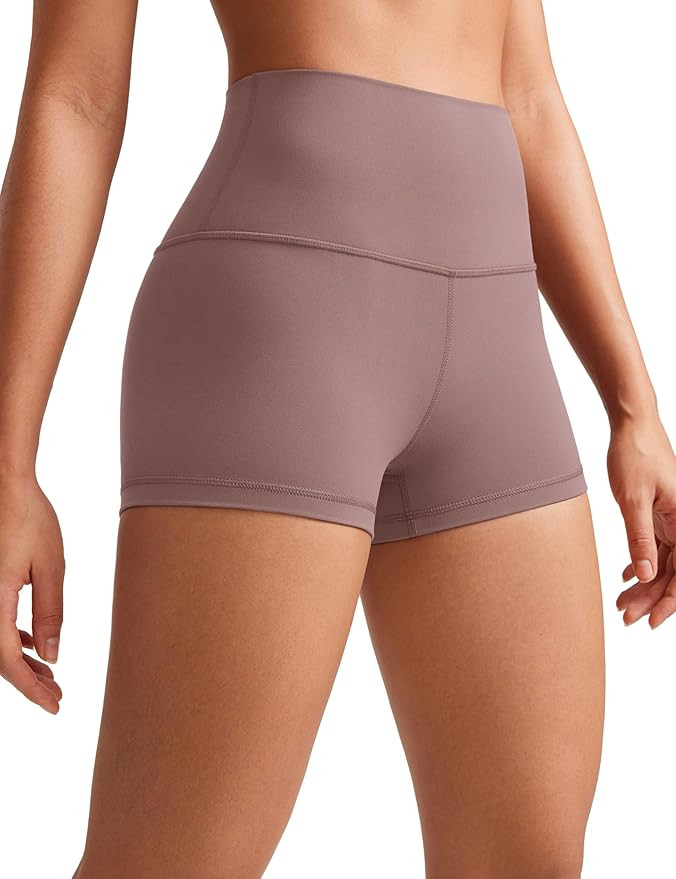 CRZ YOGA Womens Butterluxe High Waisted Biker Shorts 2.5 Inches - Yoga Workout Spandex Running Vo... | Amazon (US)