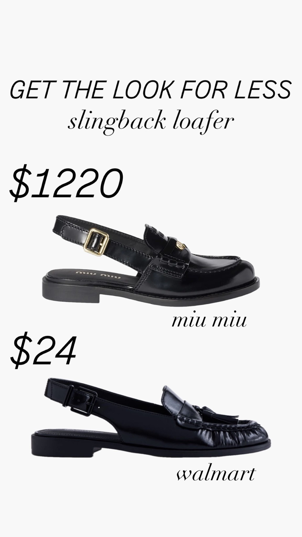 NEW WALMART DUPE! These slingback loafers look so similar to the miu miu pair for $1200 less! Cute for work or dressing up a casual outfit! 
.............
black shoes black loafers leather loafers tassel loafers mules mary janes workwear work shoes walmart shoes walmart fashion walmart finds luxury shoes luxury mules burgundy loafers walking shoes travel look  

 #LTKOver40 #LTKSaleAlert #LTKWorkwear