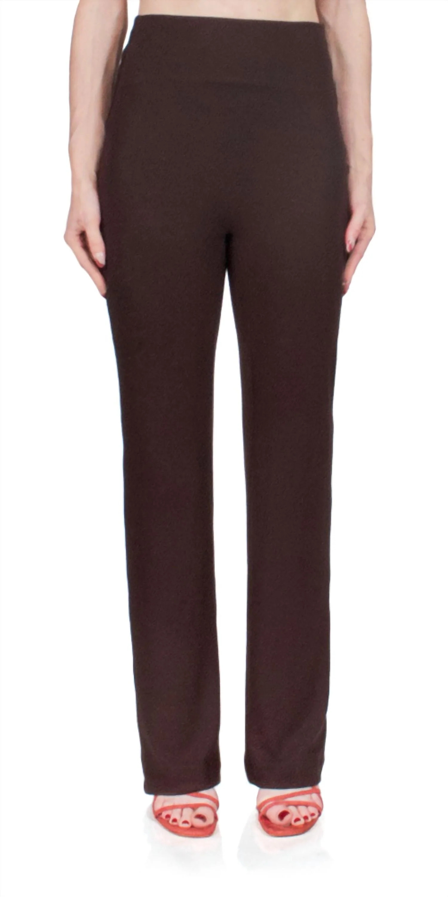Lauren Straight Leg Pant In Chocolate | Shop Simon