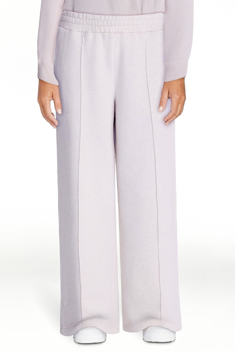 Athletic Works Women's and Women's Plus Pintuck Wide Leg Fleece Pants, 30" Inseam, Sizes XS-4X | Walmart (US)