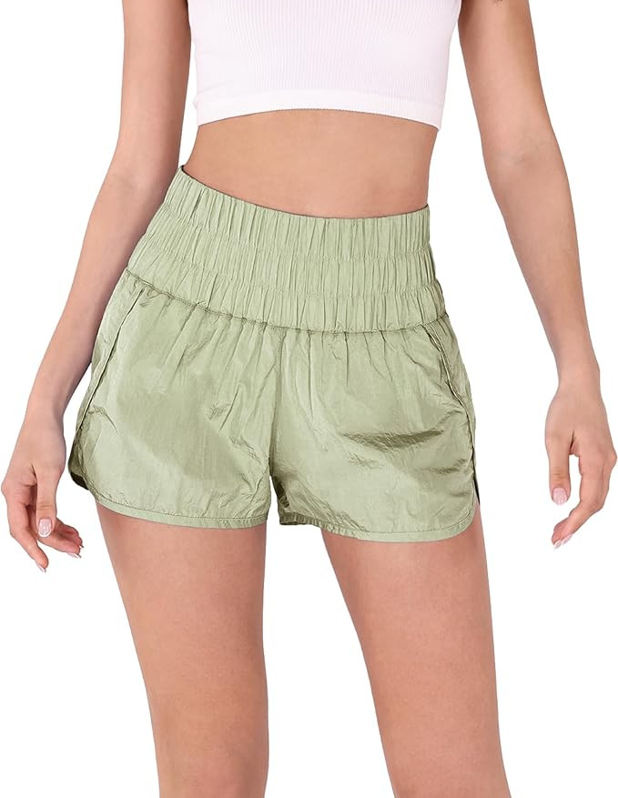 ODODOS Goto Athletic Shorts for Women Elastic High Waisted Quick Dry Sports Casual Workout Runnin... | Amazon (US)