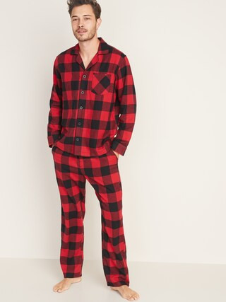 Patterned Flannel Pajama Set for Men | Old Navy (US)