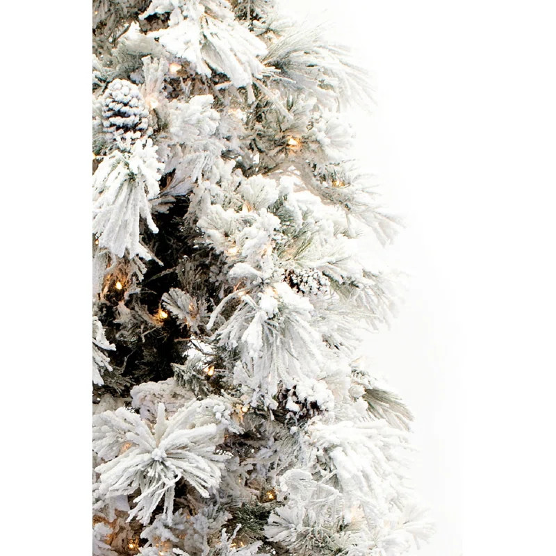Green Pine Flocked Artificial Christmas Tree | Wayfair Professional