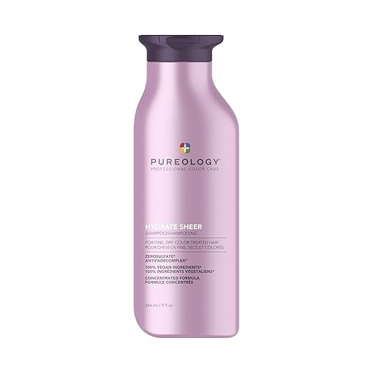 Pureology Hydrate Sheer Shampoo - Lightweight Hydrating Shampoo For Fine or Dry Color-Treated Hai... | Amazon (US)