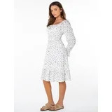 Celebrity Pink Women's Long Sleeve Lace Trim Midi Dress, Sizes XS-XXXL | Walmart (US)