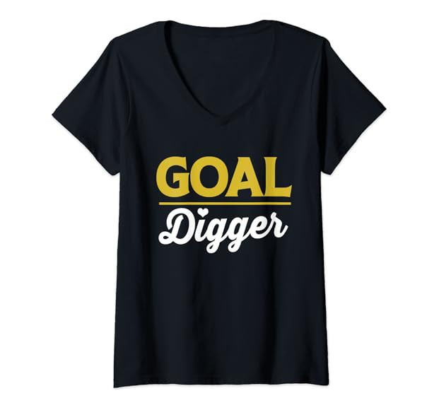 Womens CEO Boss Business Owner Investor Goal Digger Womens V-Neck T-Shirt | Amazon (US)